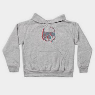 Tech Glitch Skull Kids Hoodie